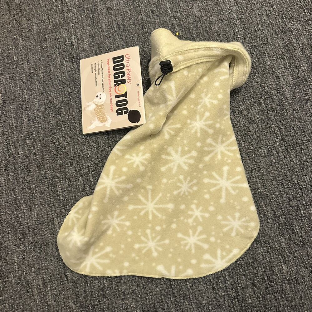 NWT Ultra Paws DogaTog Yoga Wear Coat for Dogs Starry Tan size Petite NEW